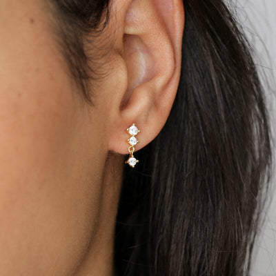 Ophelia - Puces d'Oreilles en Argent Massif