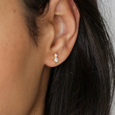 Ophelia - Puces d'Oreilles en Argent Massif