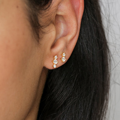 Ophelia - Puces d'Oreilles en Argent Massif