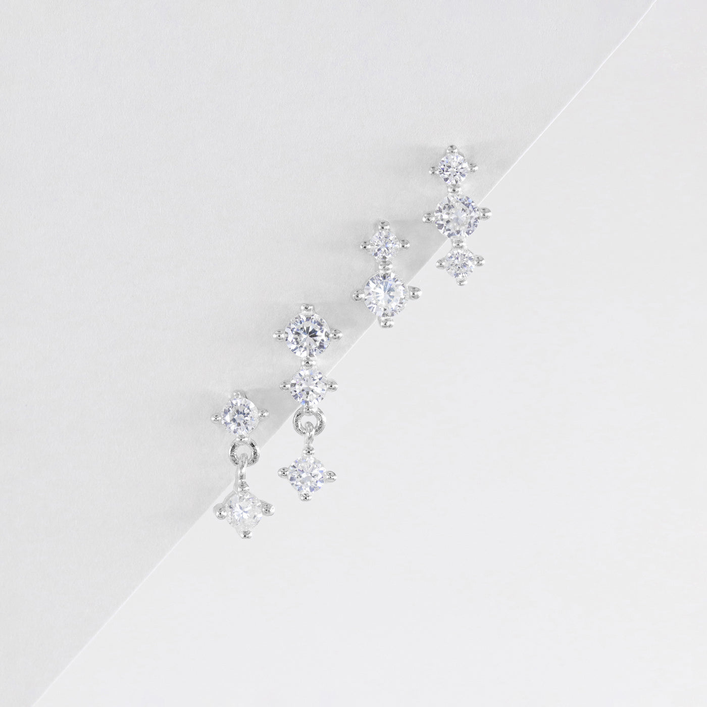 Ophelia - Puces d'Oreilles en Argent Massif