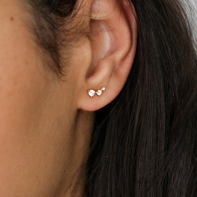 Noelia - Puces d'Oreilles en Argent Massif