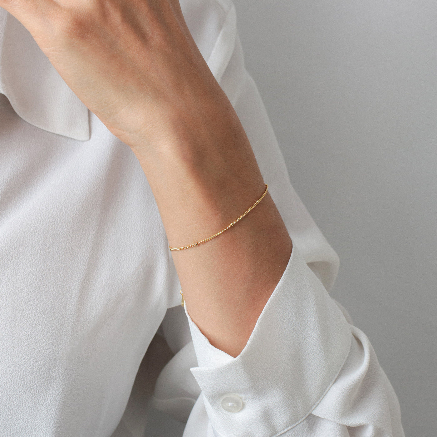 Bracelet Satellite en Argent massif