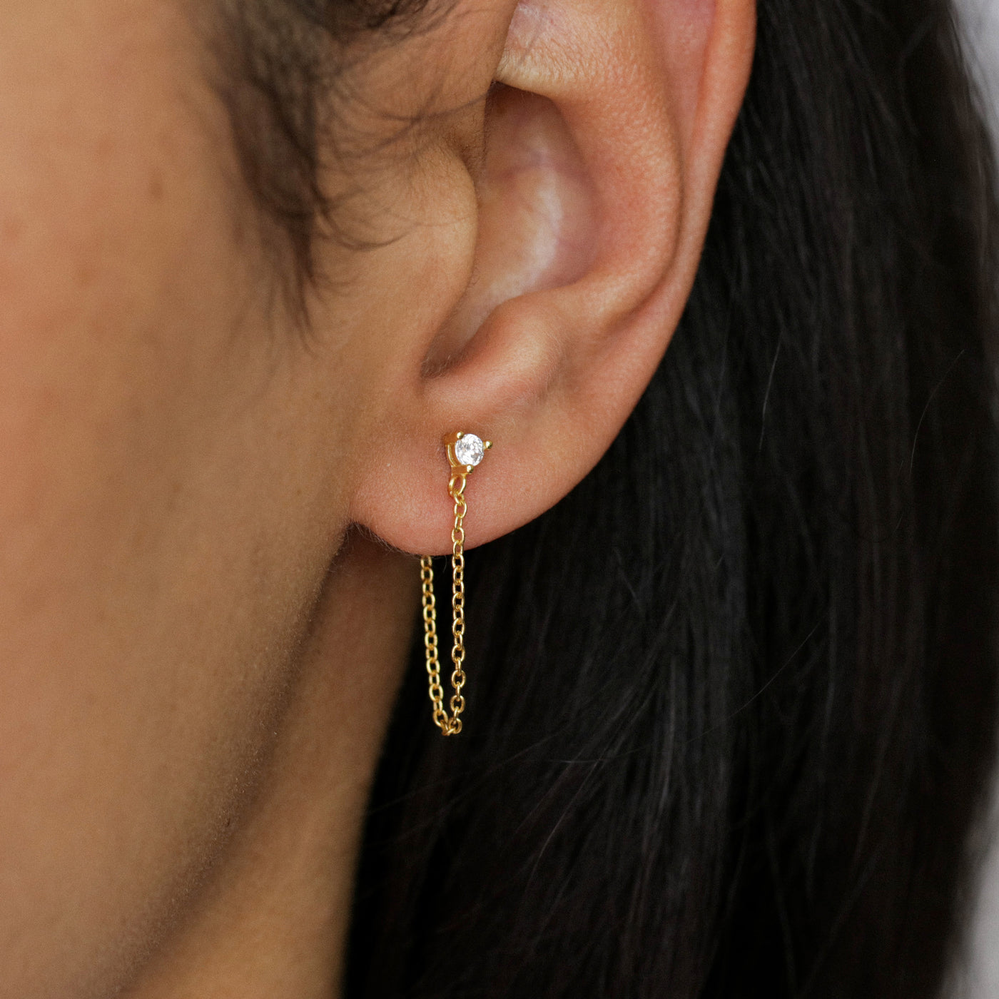 Sylvia - Pendant Chips - Sterling Silver and Synthetic Emerald