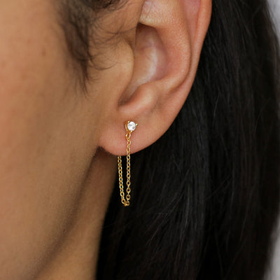 Sylvia - Pendant Chips - Sterling Silver and Synthetic Emerald