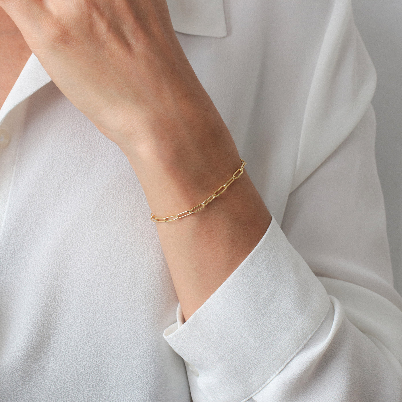 Bracelet Box en Argent massif