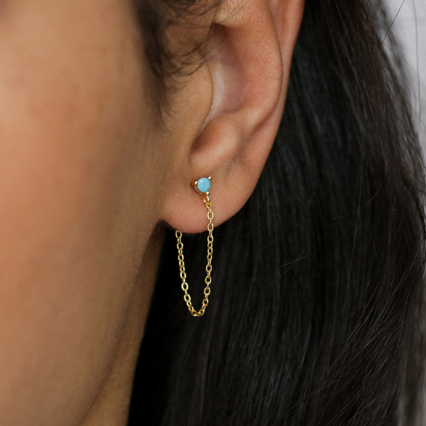 Sylvia - Pendant Chips - Sterling Silver and Synthetic Emerald