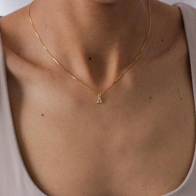 Collier Camila avec Pendentif Pavé en Argent Massif