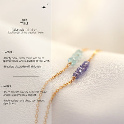 Alina - Bracelet avec Turquoise Tibétaine Naturelle - Petite Vagabonde