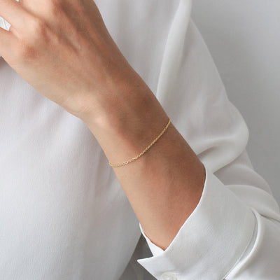 Bracelet Cable en Argent massif - Petite Vagabonde