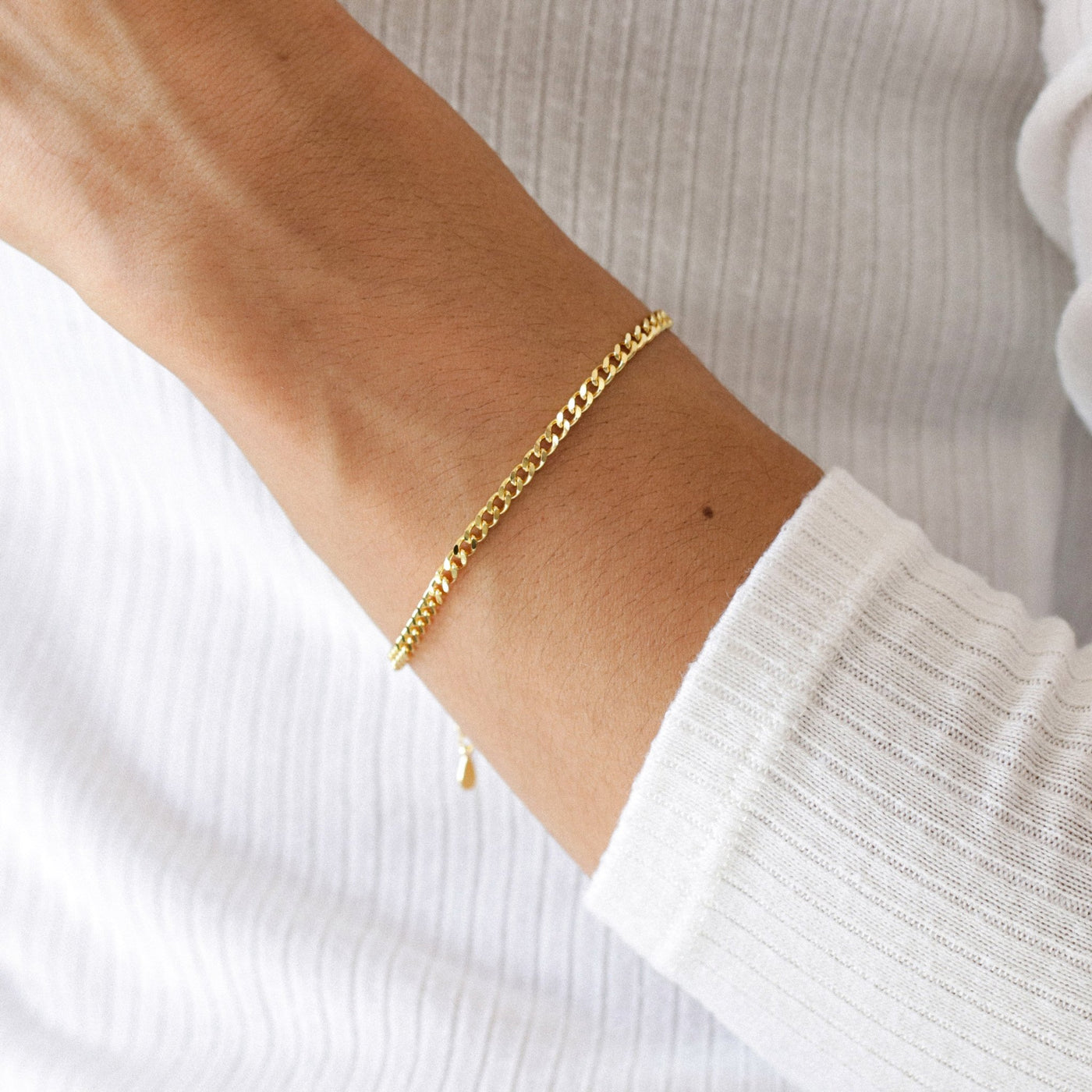 Bracelet Curb en Argent massif - Petite Vagabonde