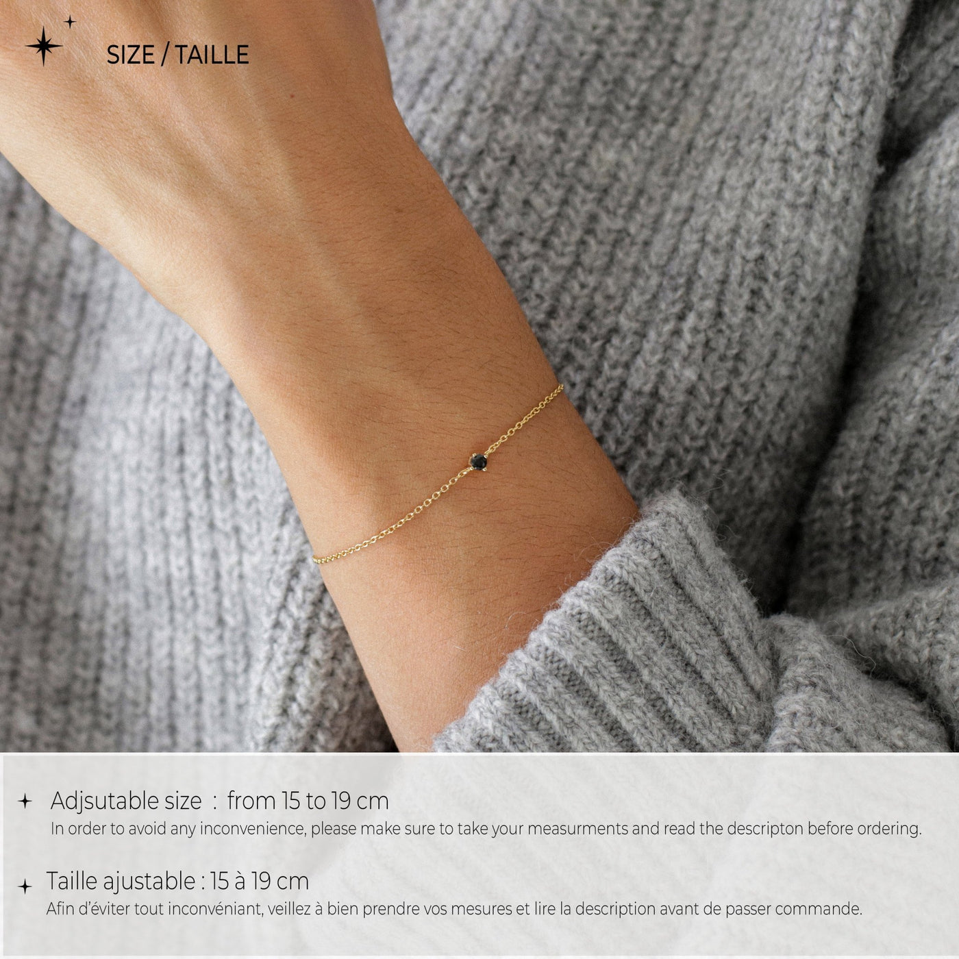 Bracelet Lina – Opale Synthétique en Argent Massif - Petite Vagabonde