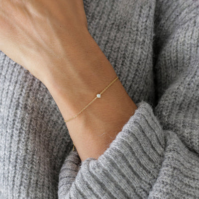 Bracelet Lina – Opale Synthétique en Argent Massif - Petite Vagabonde