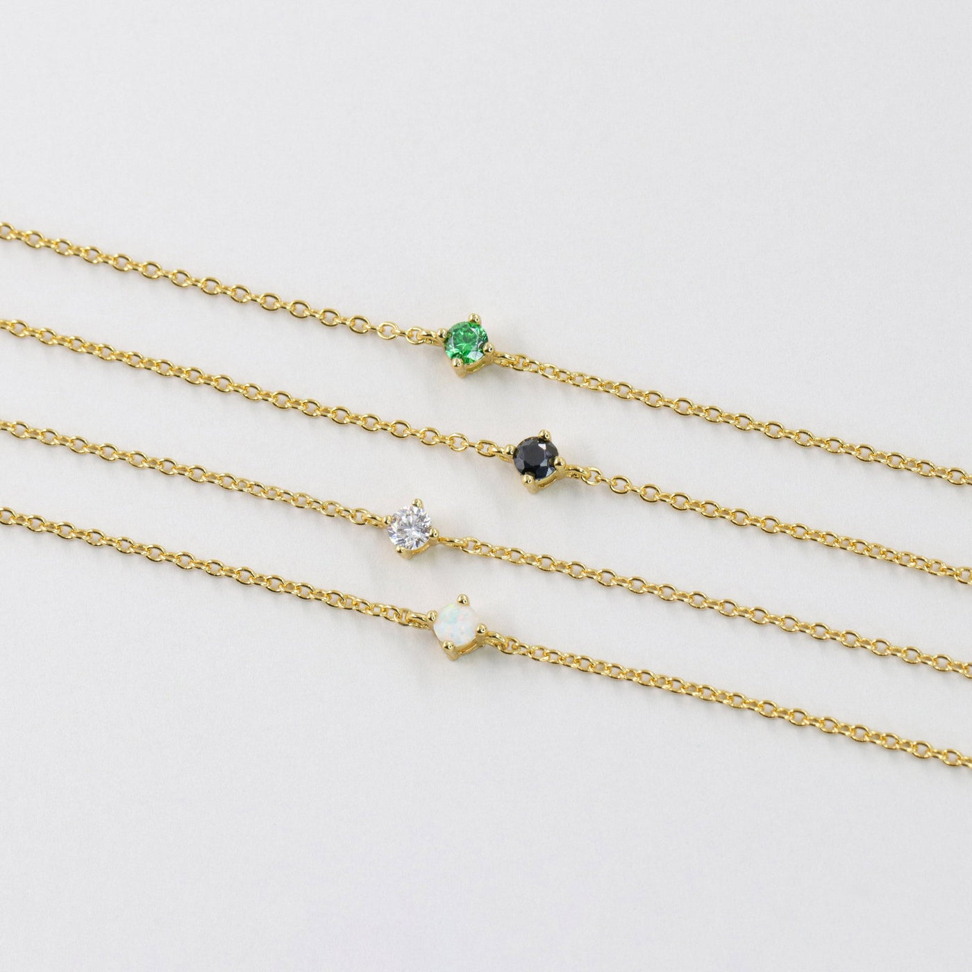 Bracelet Lina – Opale Synthétique en Argent Massif - Petite Vagabonde