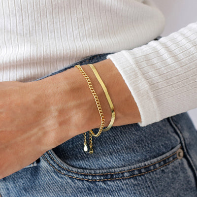 Bracelet Rolo en Argent massif - Petite Vagabonde