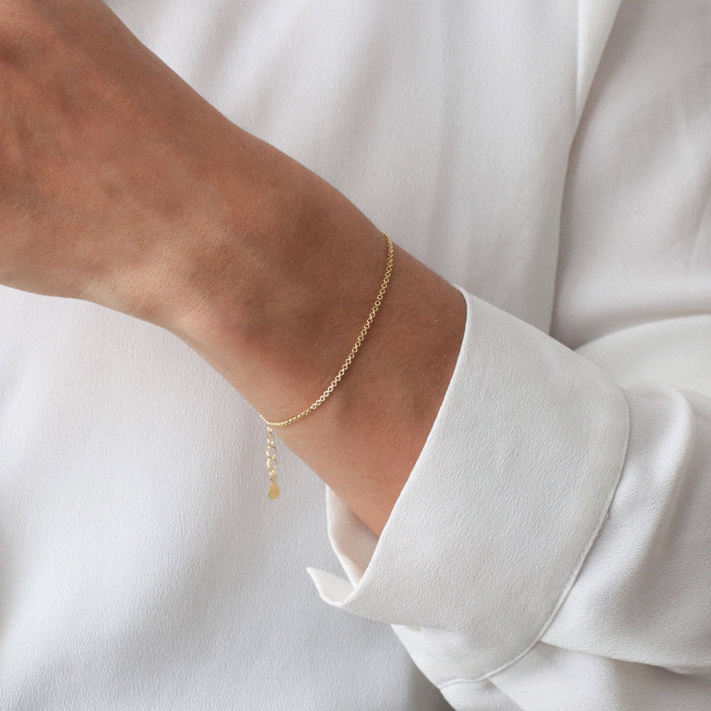 Bracelet Rolo en Argent massif - Petite Vagabonde