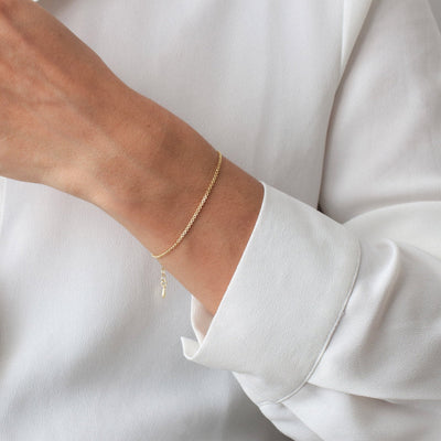 Bracelet Rolo en Argent massif - Petite Vagabonde