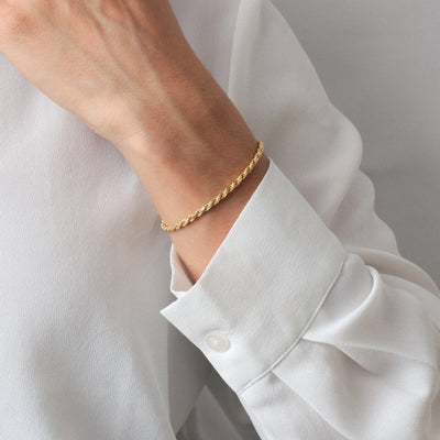 Bracelet Rope en Argent massif - Petite Vagabonde