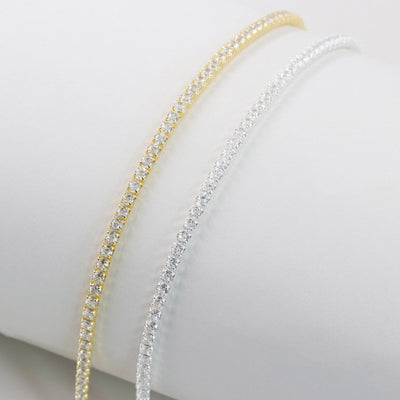 Bracelet Tennis Elisa en Argent massif - Petite Vagabonde