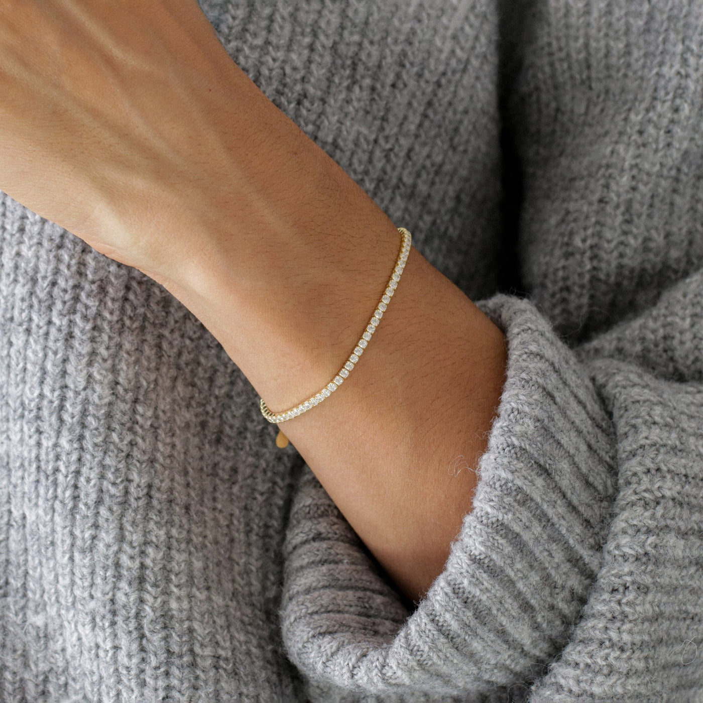 Bracelet Tennis Elisa en Argent massif - Petite Vagabonde