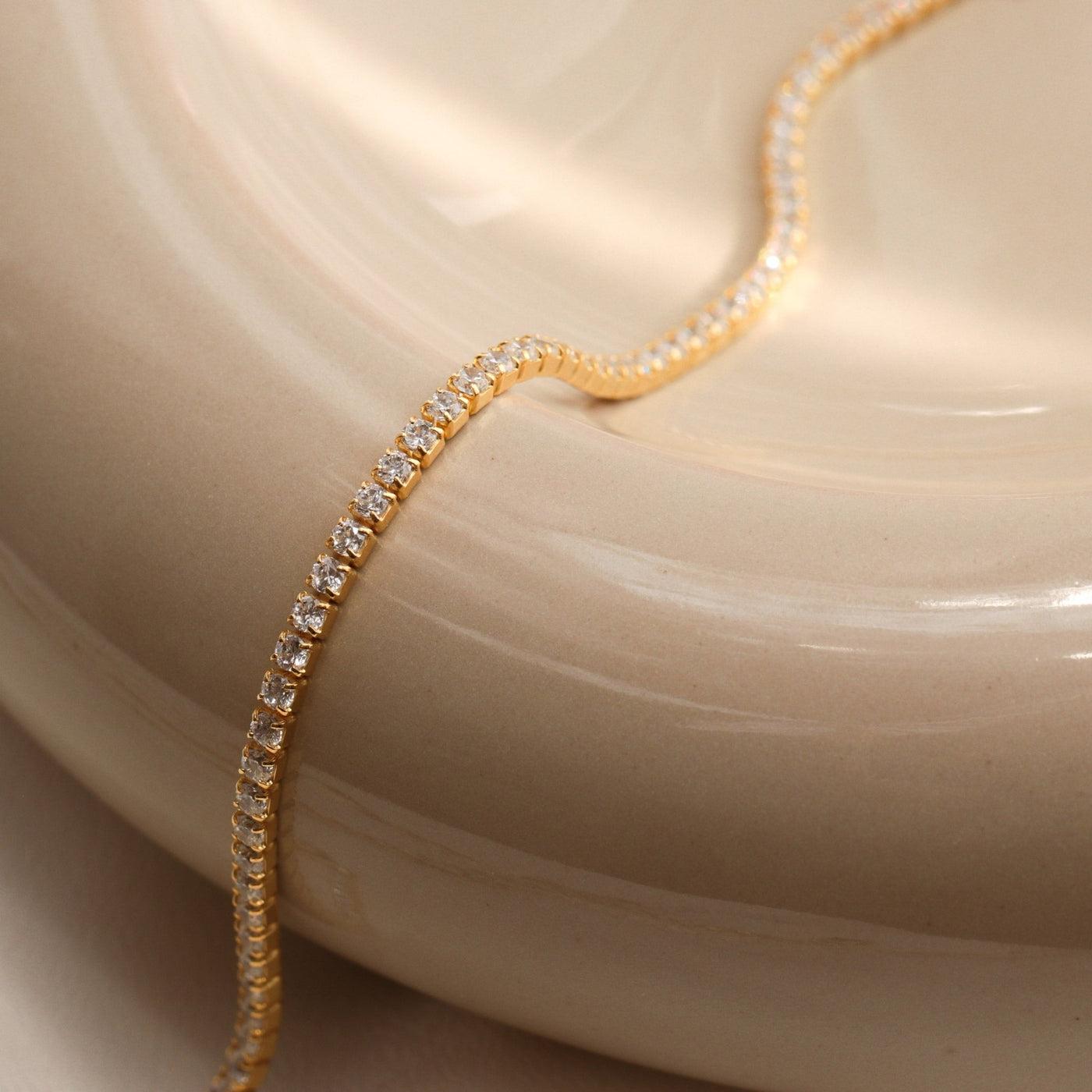 Bracelet Tennis Elisa en Argent massif - Petite Vagabonde