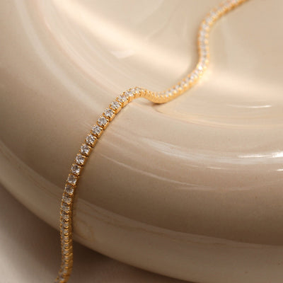 Bracelet Tennis Elisa en Argent massif - Petite Vagabonde