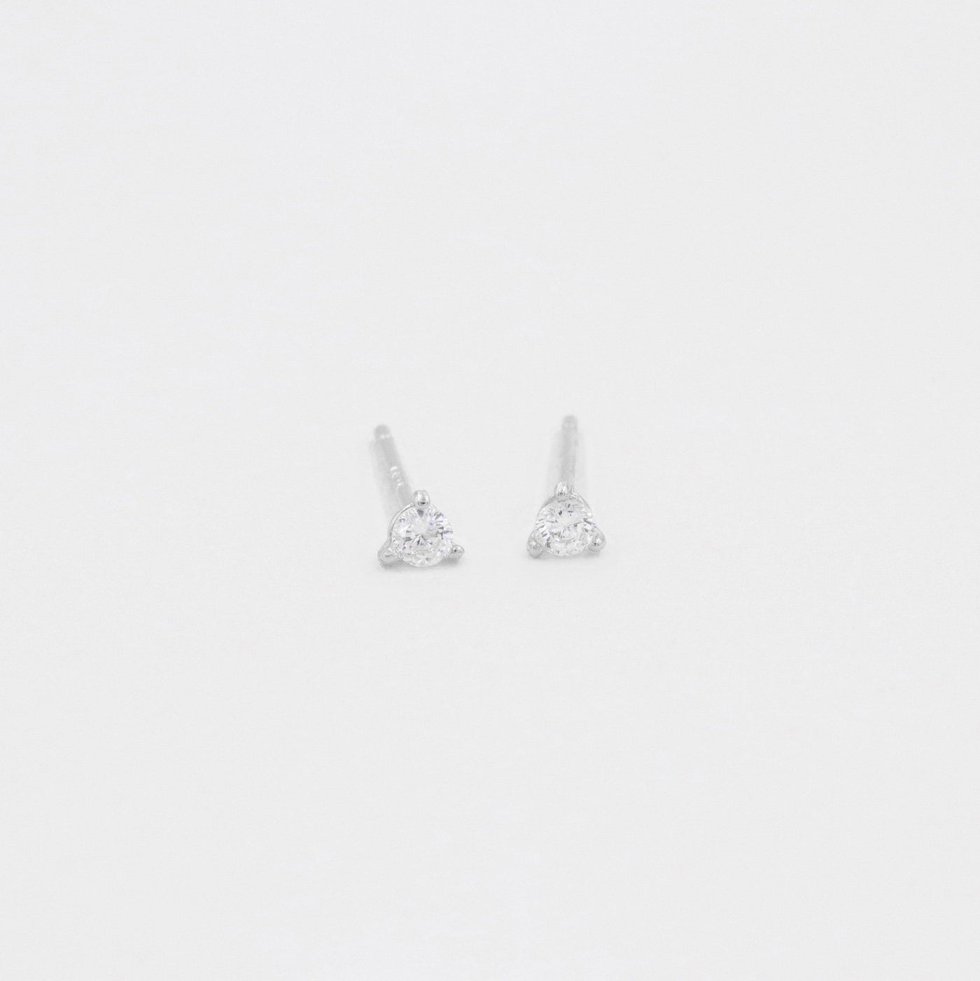 Clara - Créoles en Argent Massif et Diamant Synthétique - Petite Vagabonde