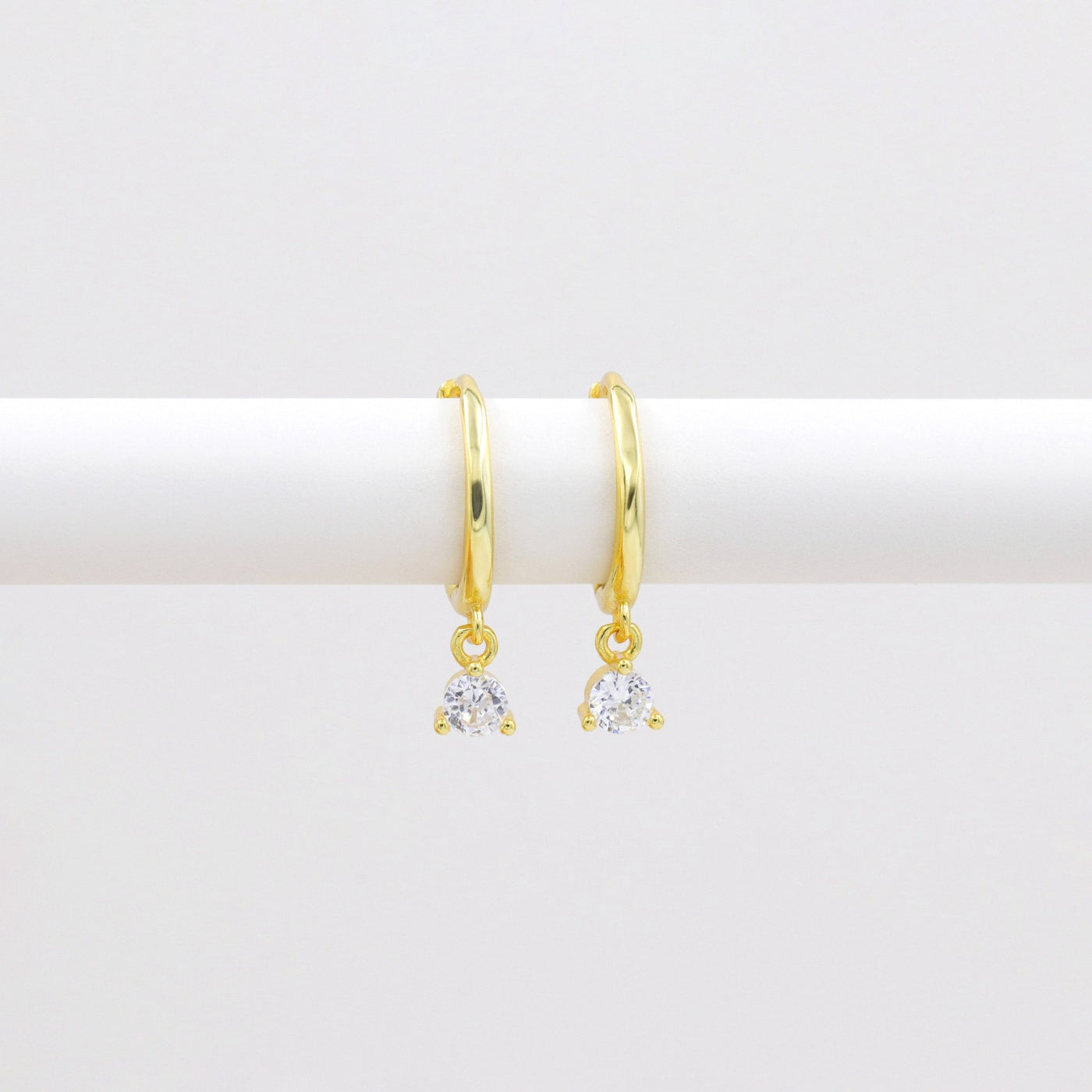 Clara - Puces d'Oreilles - Argent Massif et Diamant Synthétique - Petite Vagabonde