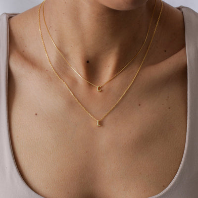 Collier Adele avec Pendentif Glissant en Argent Massif - Petite Vagabonde