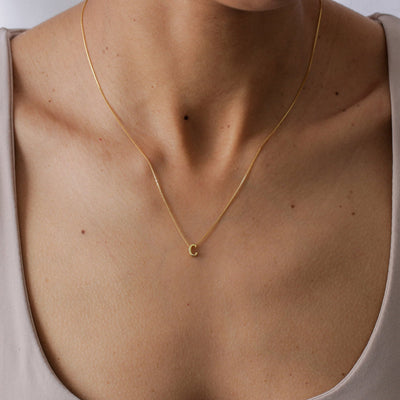 Collier Adele avec Pendentif Glissant en Argent Massif - Petite Vagabonde