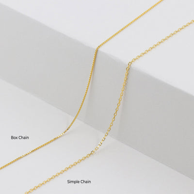 Collier Adele avec Pendentif Glissant en Argent Massif - Petite Vagabonde