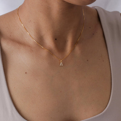 Collier Camila avec Pendentif Pavé en Argent Massif - Petite Vagabonde