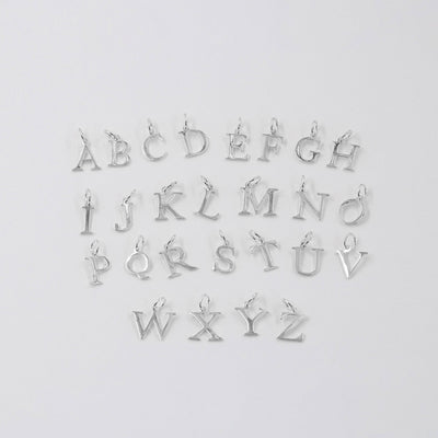 Collier Estelle avec Pendentif Lettre en Argent Massif - Petite Vagabonde