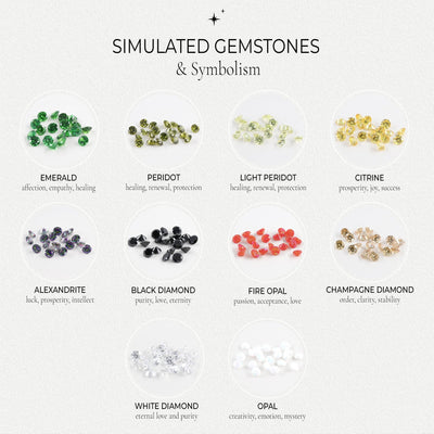 Collier Lina – Solitaire Opale Synthétique en Argent Massif - Petite Vagabonde