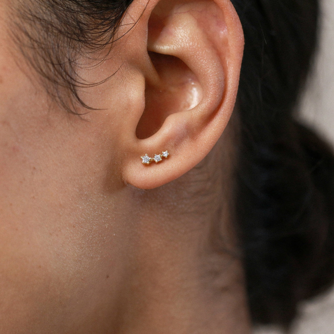 Juliette - Puces d'Oreilles Grimpantes en Argent Massif - Petite Vagabonde