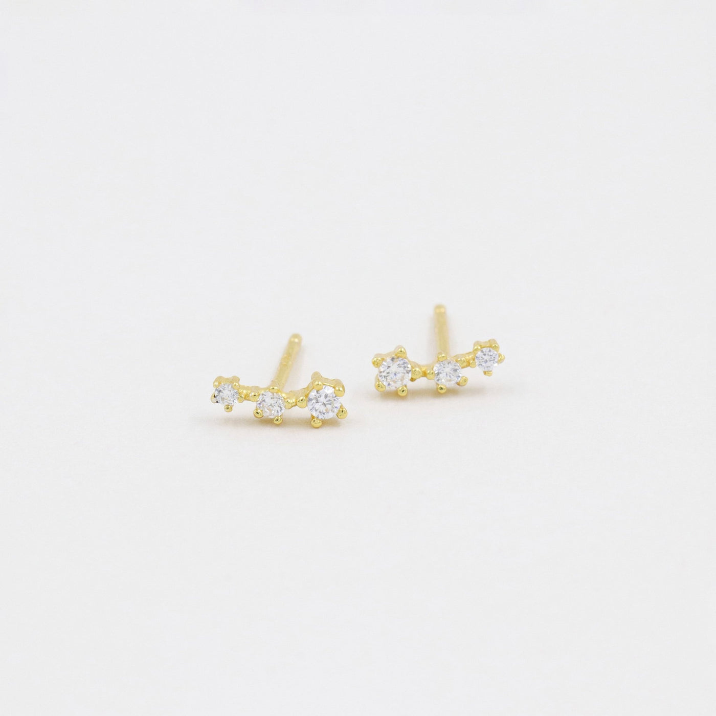 Juliette - Puces d'Oreilles Grimpantes en Argent Massif - Petite Vagabonde