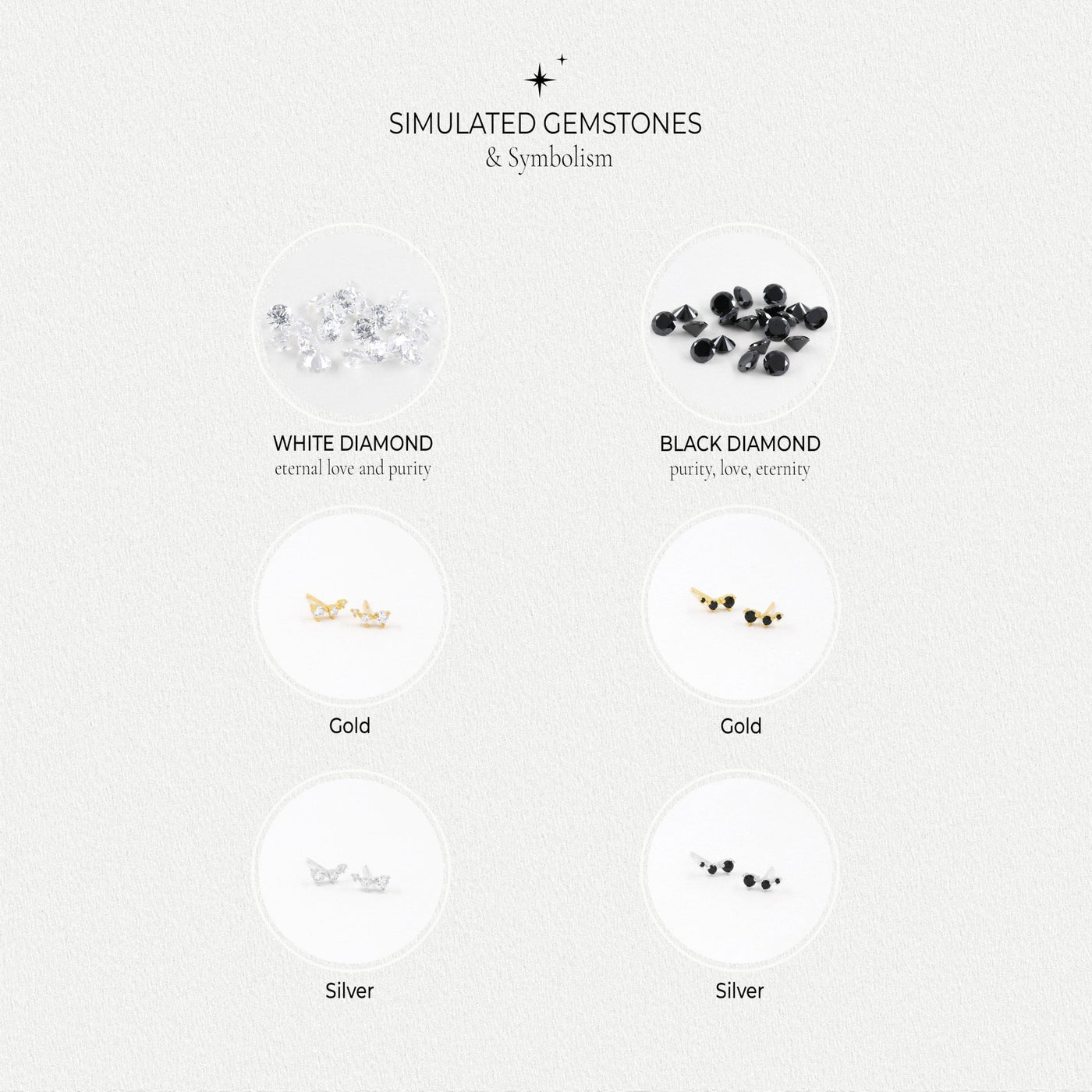 Noelia - Puces d'Oreilles en Argent Massif - Petite Vagabonde