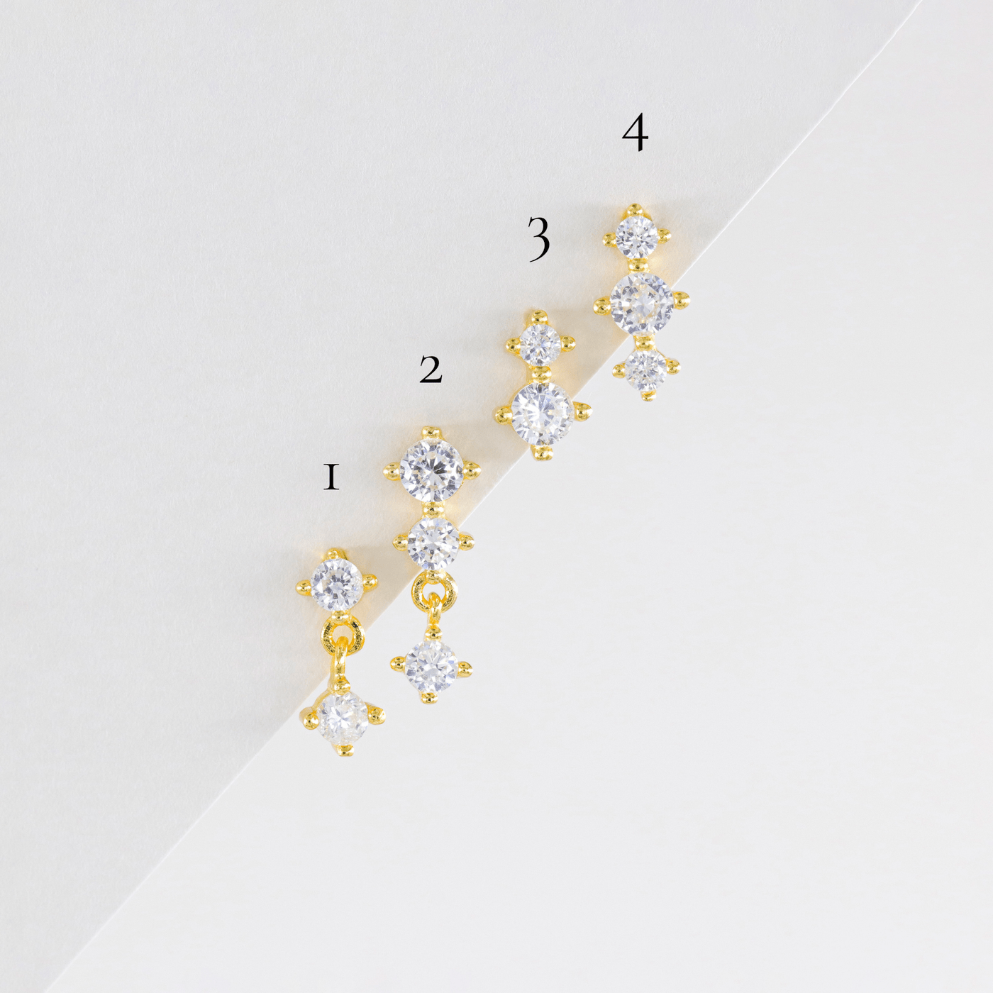 Ophelia - Puces d'Oreilles en Argent Massif - Petite Vagabonde