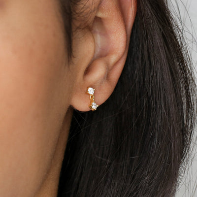 Ophelia - Puces d'Oreilles en Argent Massif - Petite Vagabonde