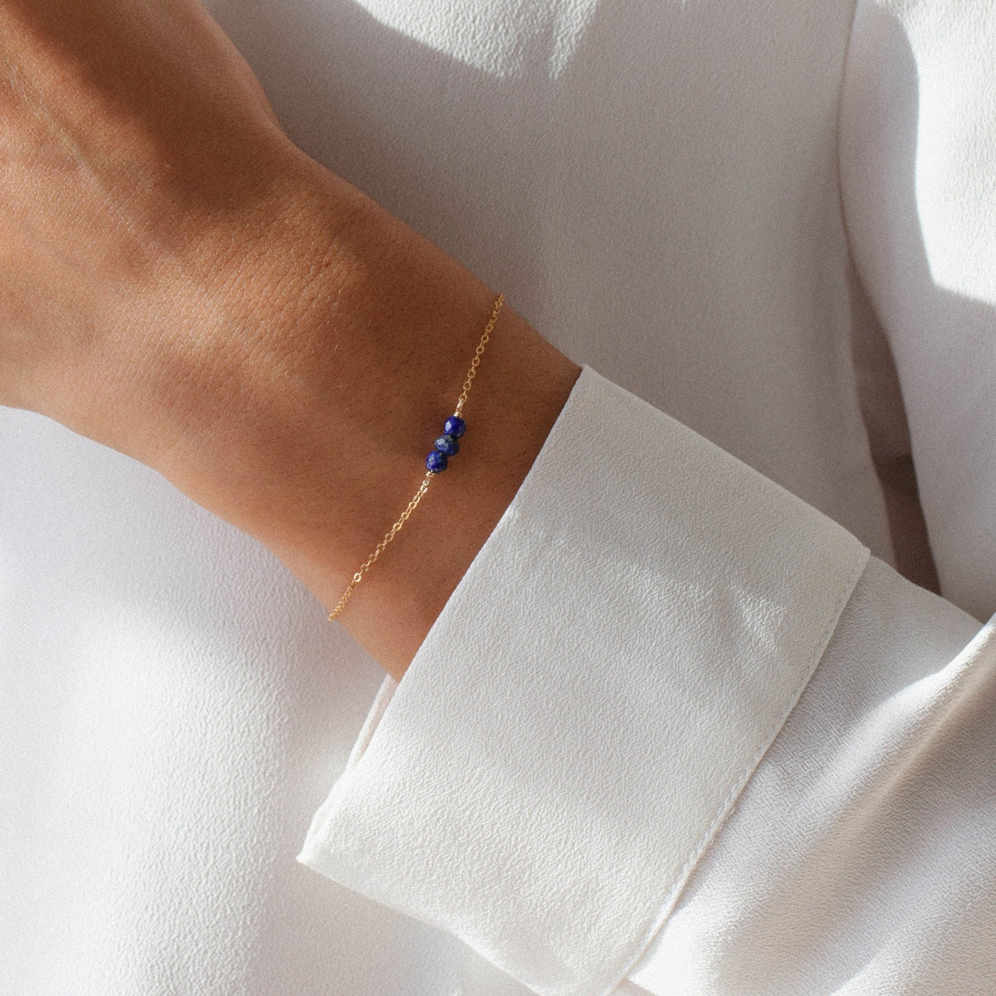 Alina - Bracelet avec Lapis Lazuli Naturel - Petite Vagabonde