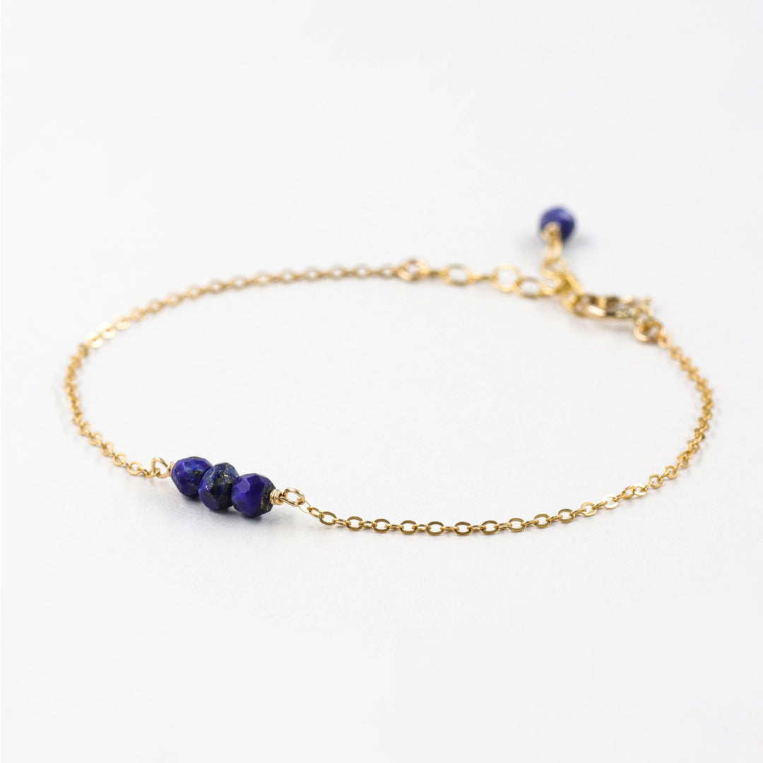 Collier En Lapis Lazuli Afghanistan Avec Pendentif Poire - Argent Massif 925, 45 Cm, NEUF étiqueté