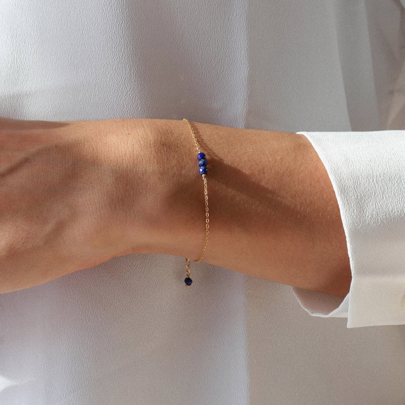 Alina - Bracelet avec Lapis Lazuli Naturel - Petite Vagabonde