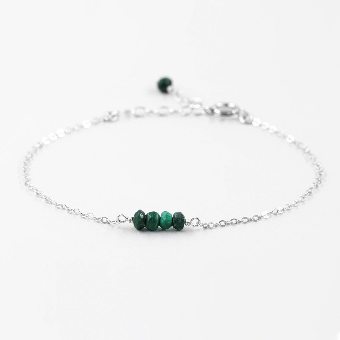 Alina - Bracelet avec Malachite Naturelle - Petite Vagabonde