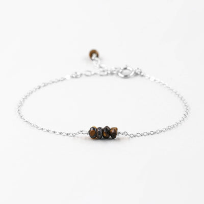 Alina - Bracelet avec Oeil de Tigre Naturel - Petite Vagabonde