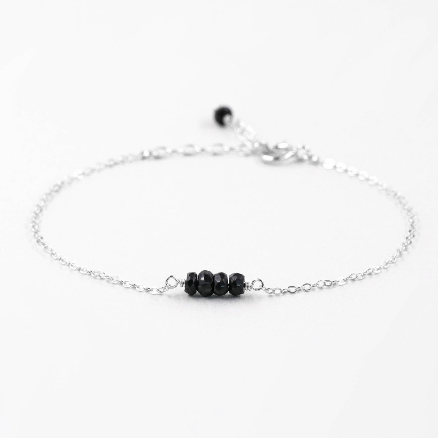 Alina - Bracelet avec Onyx Noir Naturel - Petite Vagabonde