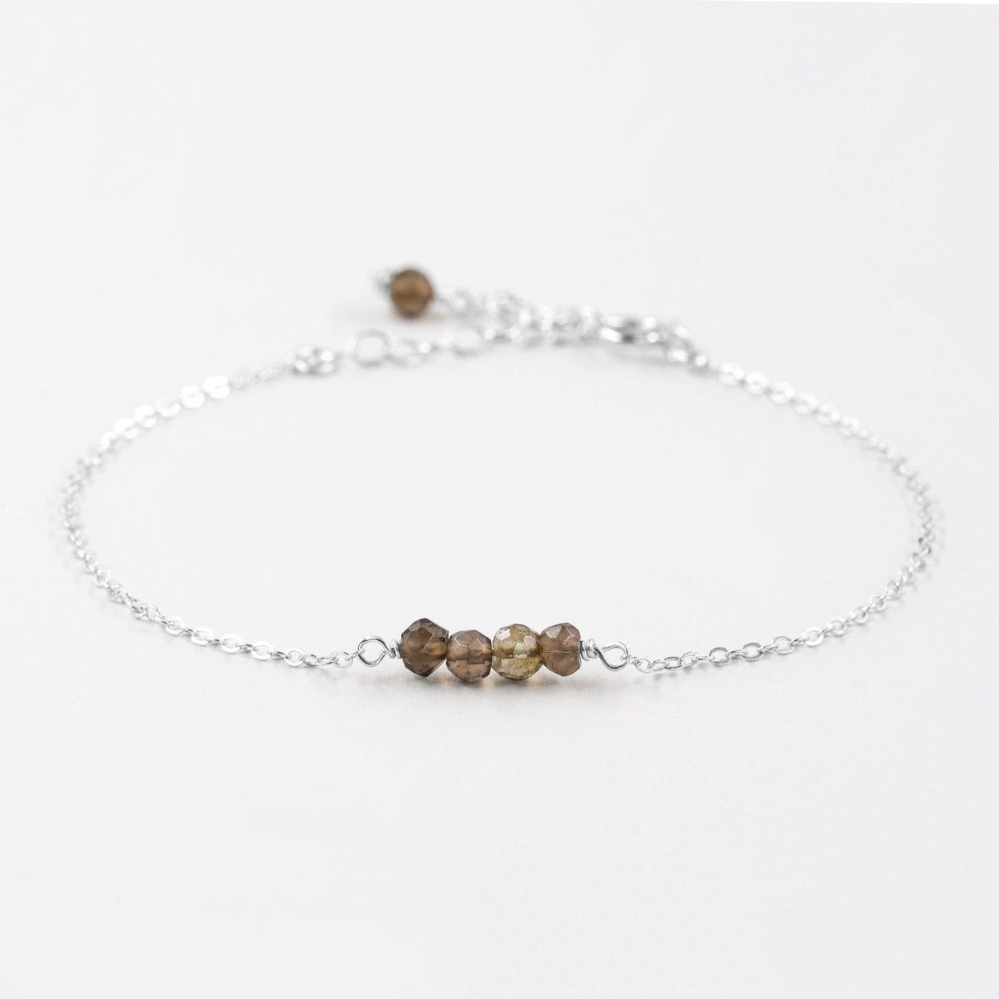 Alina - Bracelet avec Quartz Fumé Naturel - Petite Vagabonde