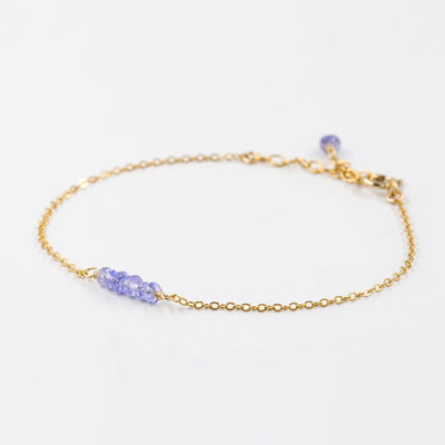 Alina - Bracelet avec Tanzanite Naturelle - Petite Vagabonde