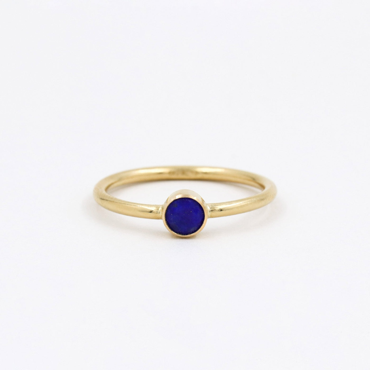 Bague 4mm avec Lapis Lazuli Naturel - Petite Vagabonde