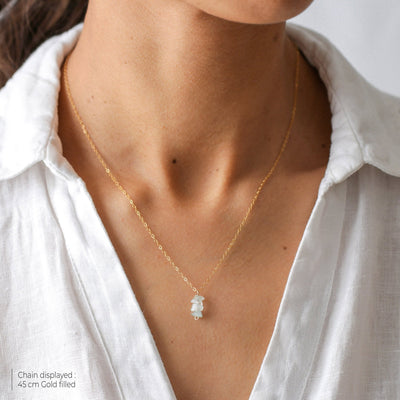 Briseis - Collier avec Aigue-Marine Naturelle - Petite Vagabonde