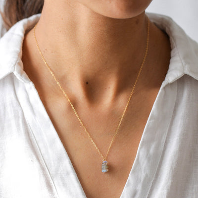 Briseis - Collier avec Labradorite Naturelle - Petite Vagabonde