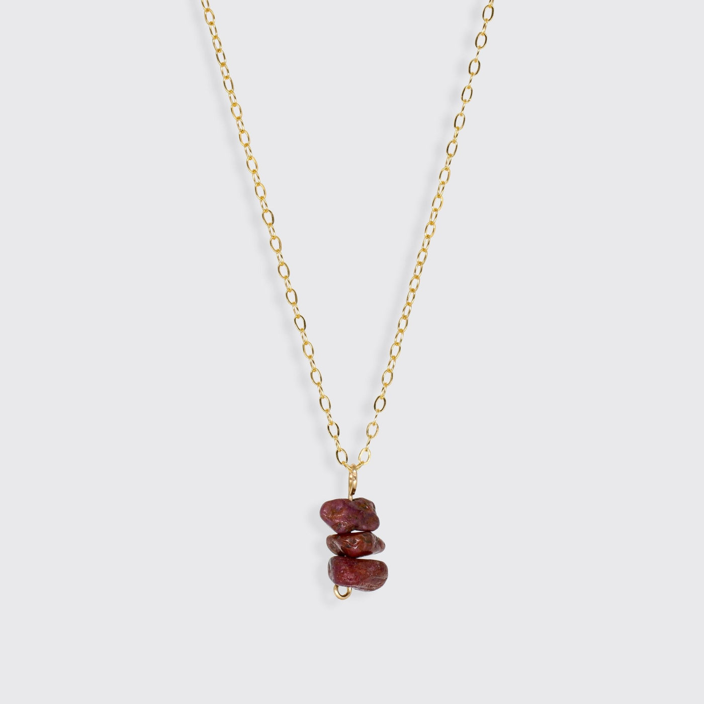 Briseis - Collier avec Rubis Naturel - Petite Vagabonde